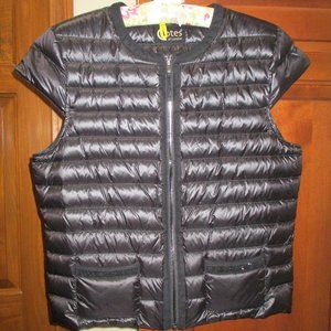 Cotes London Black Mayfair Down Vest Size L